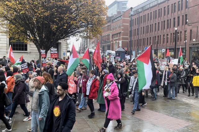 VIDEO: Hundreds march in support of Palestinians in Leeds, UK