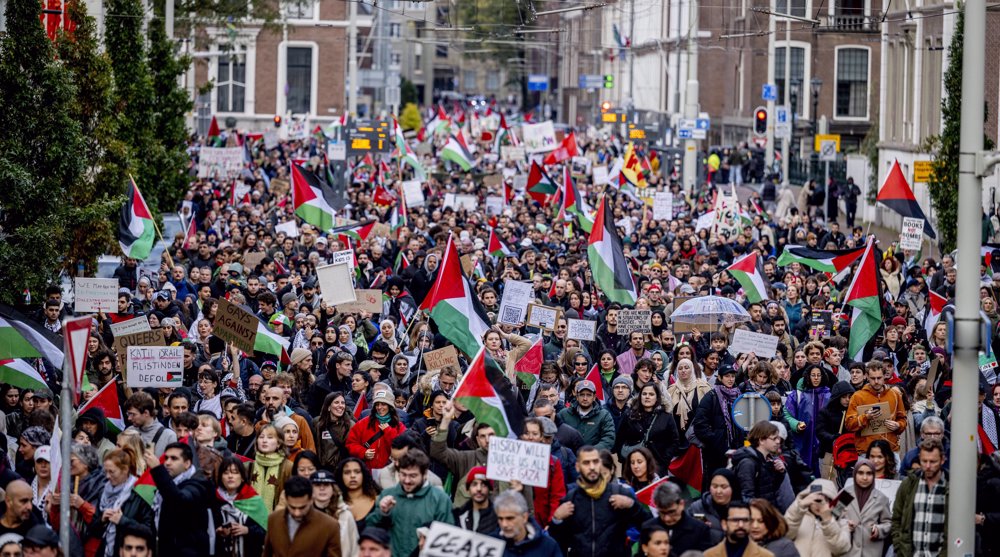 Thousands rally in The Hague against Israel's war on Gaza