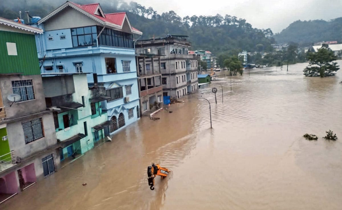 10 Dead, 82 Missing In Sikkim Flash Flood, Missing Armyman Rescued