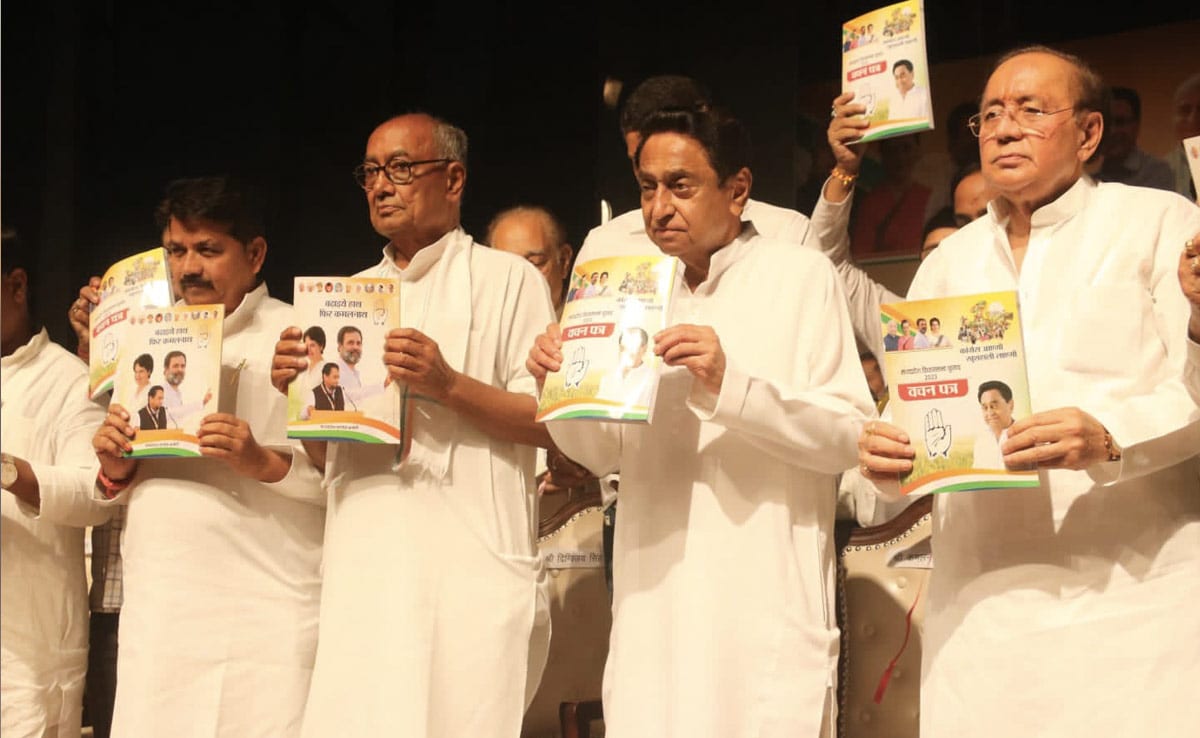 Congress Releases 1,290-Point Manifesto For Madhya Pradesh