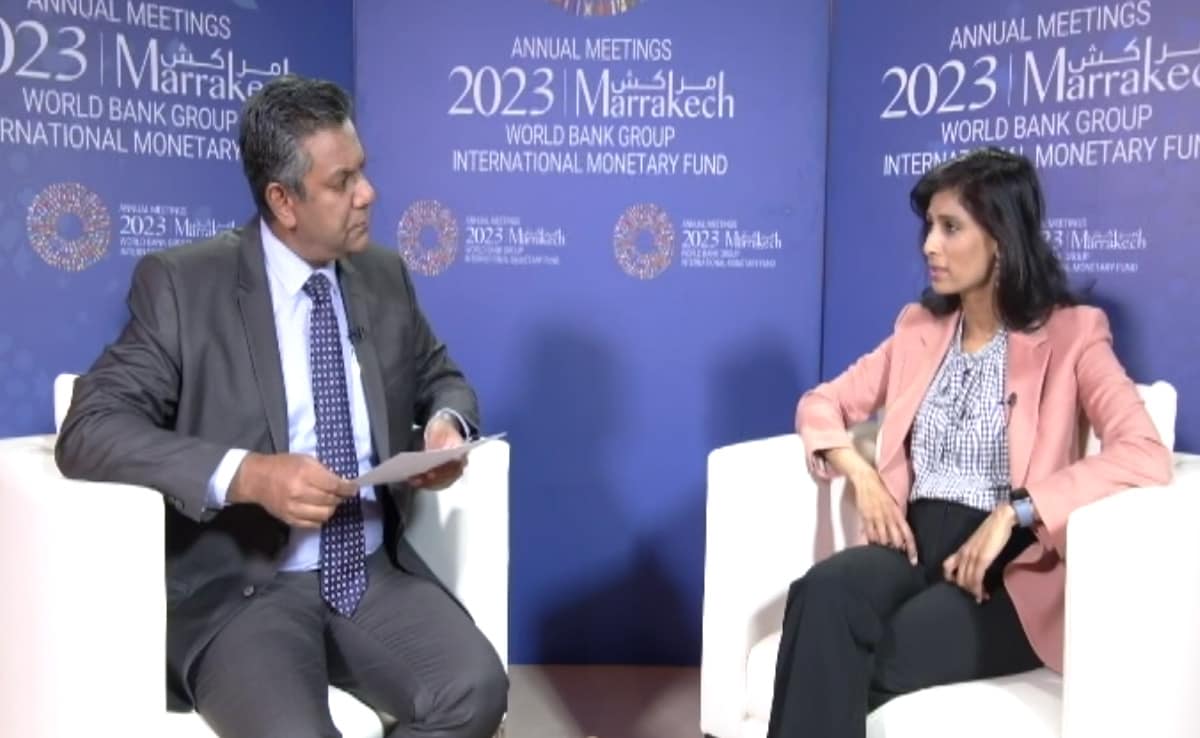 "Israel-Gaza Conflict Could Impact World GDP": IMF's Gita Gopinath