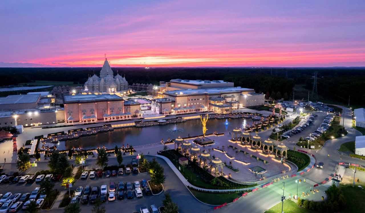 Akshardham temple, world’s second-largest, inaugurated in US