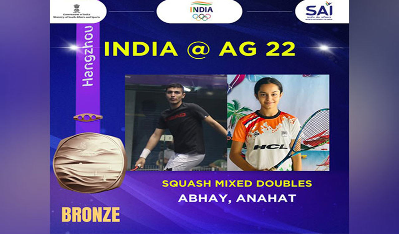 Asian Games squash: Anahat, Abhay sign off with bronze in mixed doubles