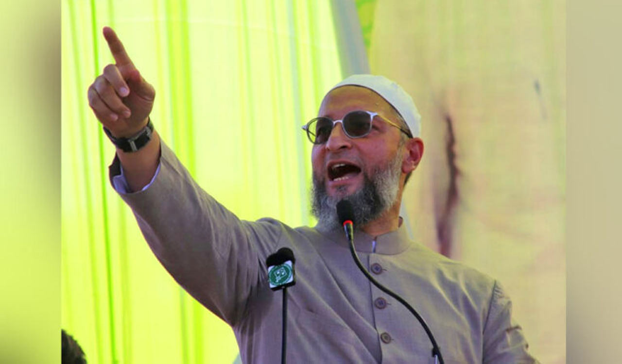 Asaduddin Owaisi slams Congress for spreading hatred