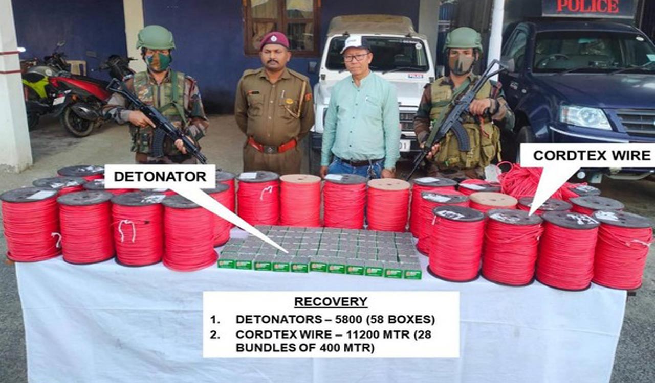 Mizoram: Assam Rifles recover war-like stores in Siaha