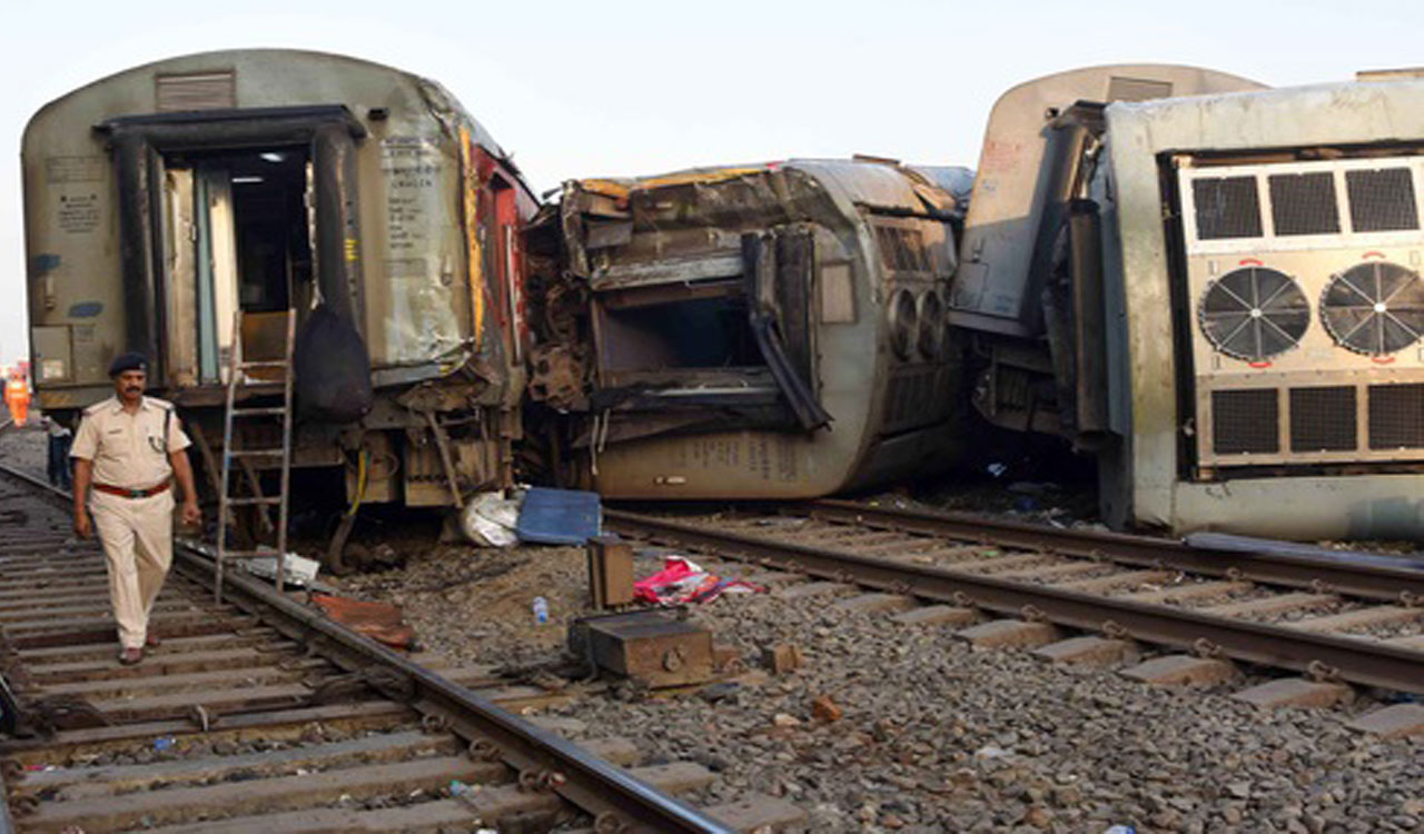 Bihar train mishap: North East Express guard claims driver applied emergency brake before derailment