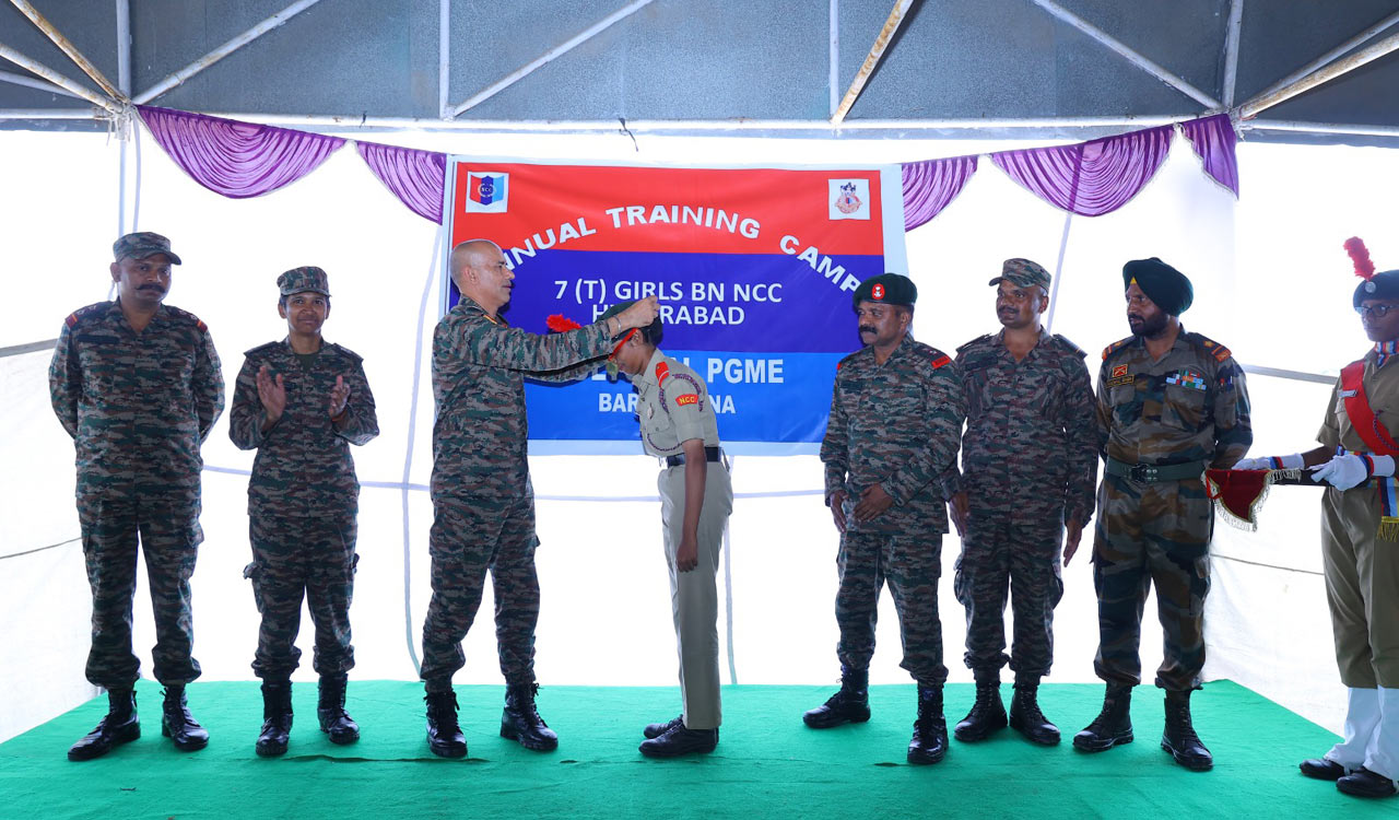 Annual training camp of 7 Telangana Girls Battalion concludes in Hyderabad