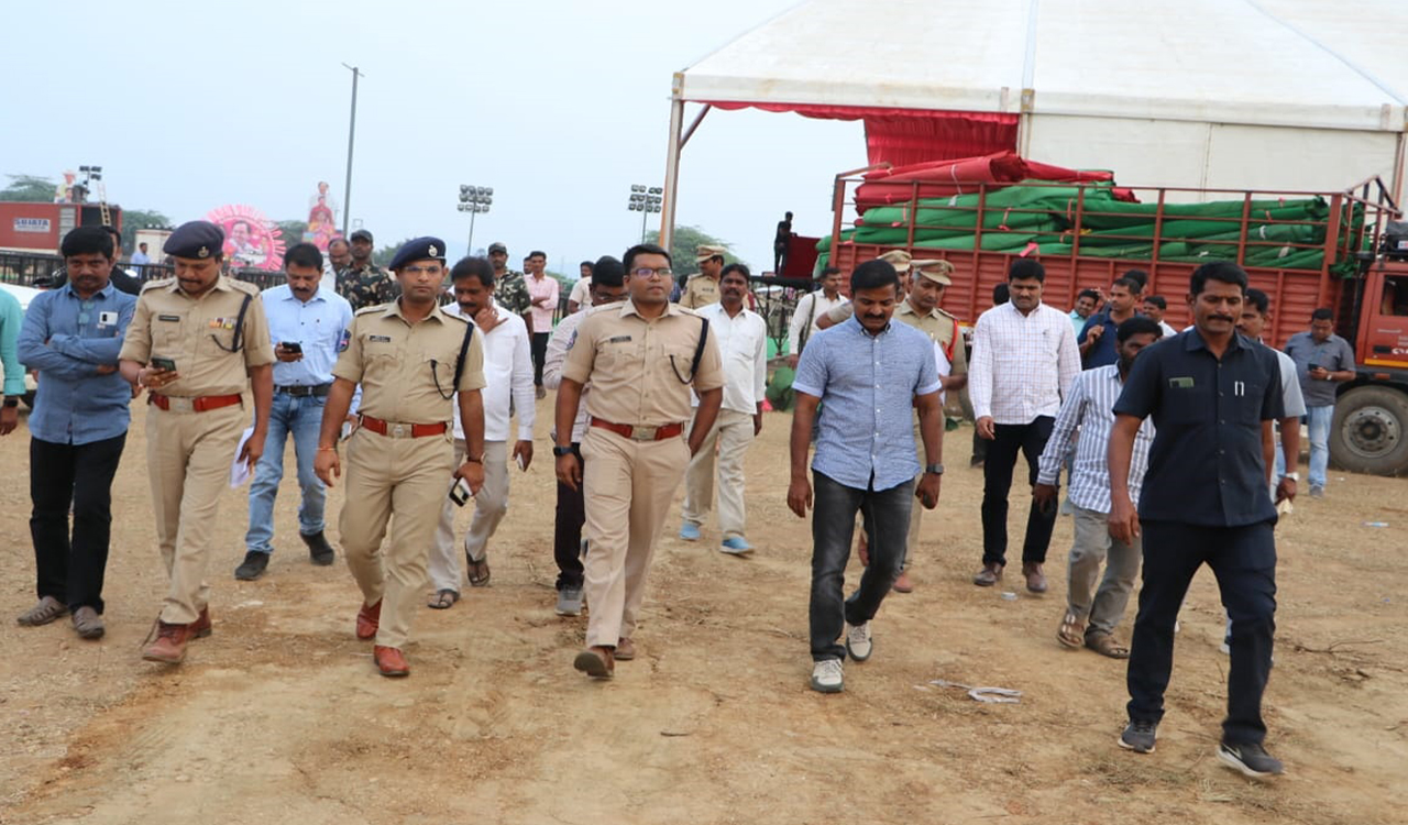 All set for CM KCR’s Praja Ashirwada Sabha at Yellandu and Sathupalli