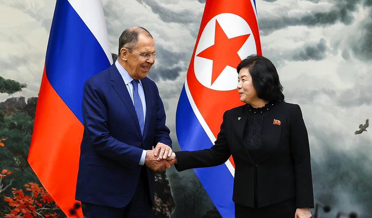 Russian foreign minister offers security talks with North Korea, China as he visits Pyongyang