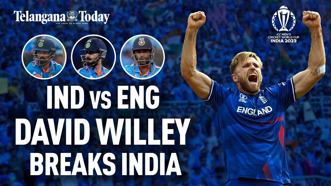 Virat, Rahul, SKY: David Willey Breaks India | India vs England World Cup Highlights