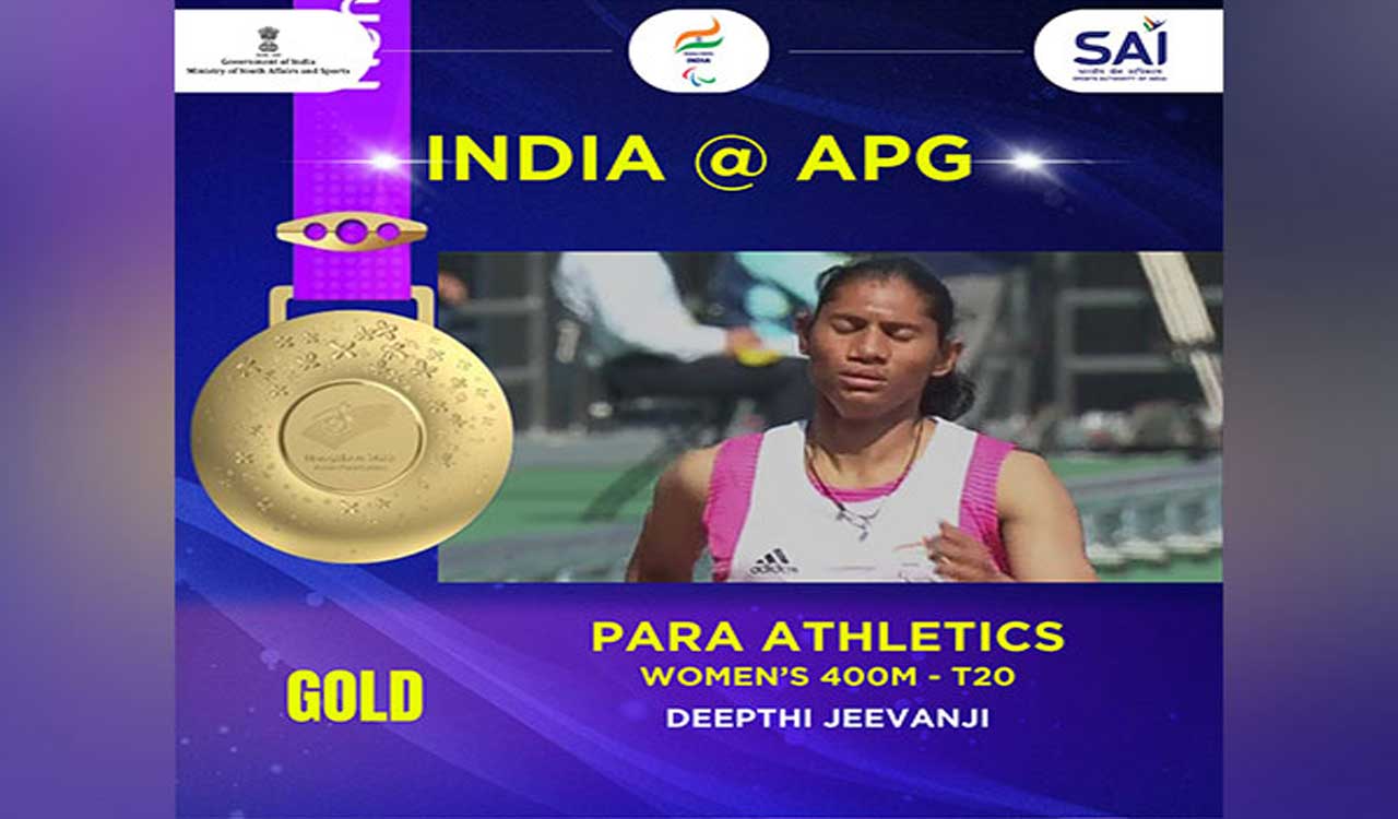 Para Asian Games: Gold rush continues as Deepthi Jeevanji clinches gold in women’s 400m-T20 final