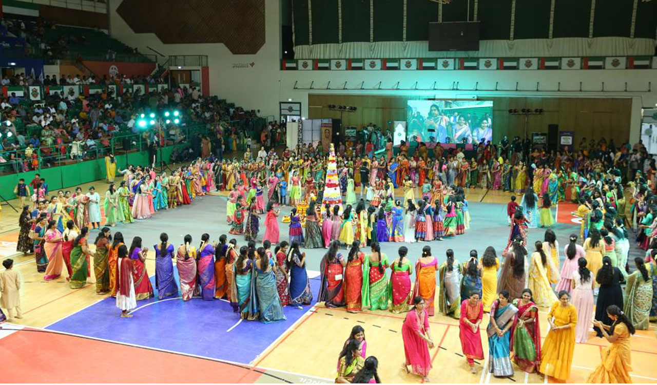 Bathukamma festival celebrated on grand scale in Dubai