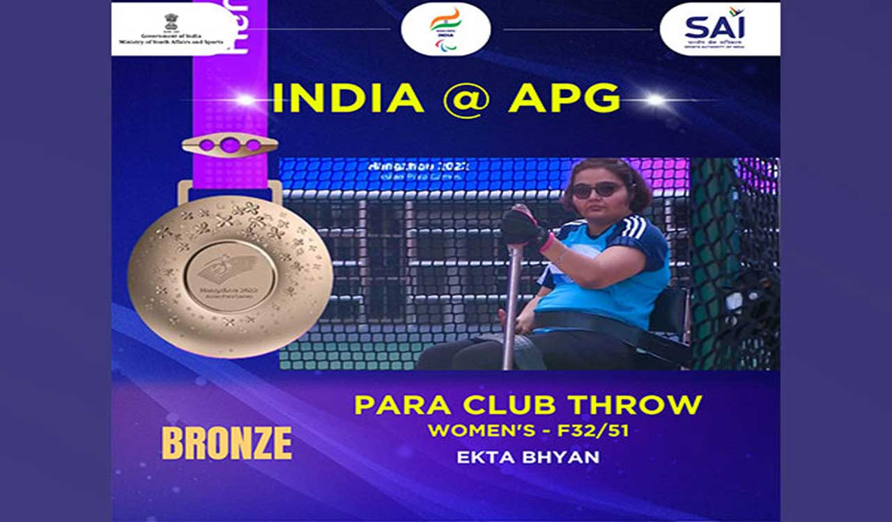 Para Asian Games: Ekta Bhyan clinches bronze in women’s Club Throw – F32/51 event