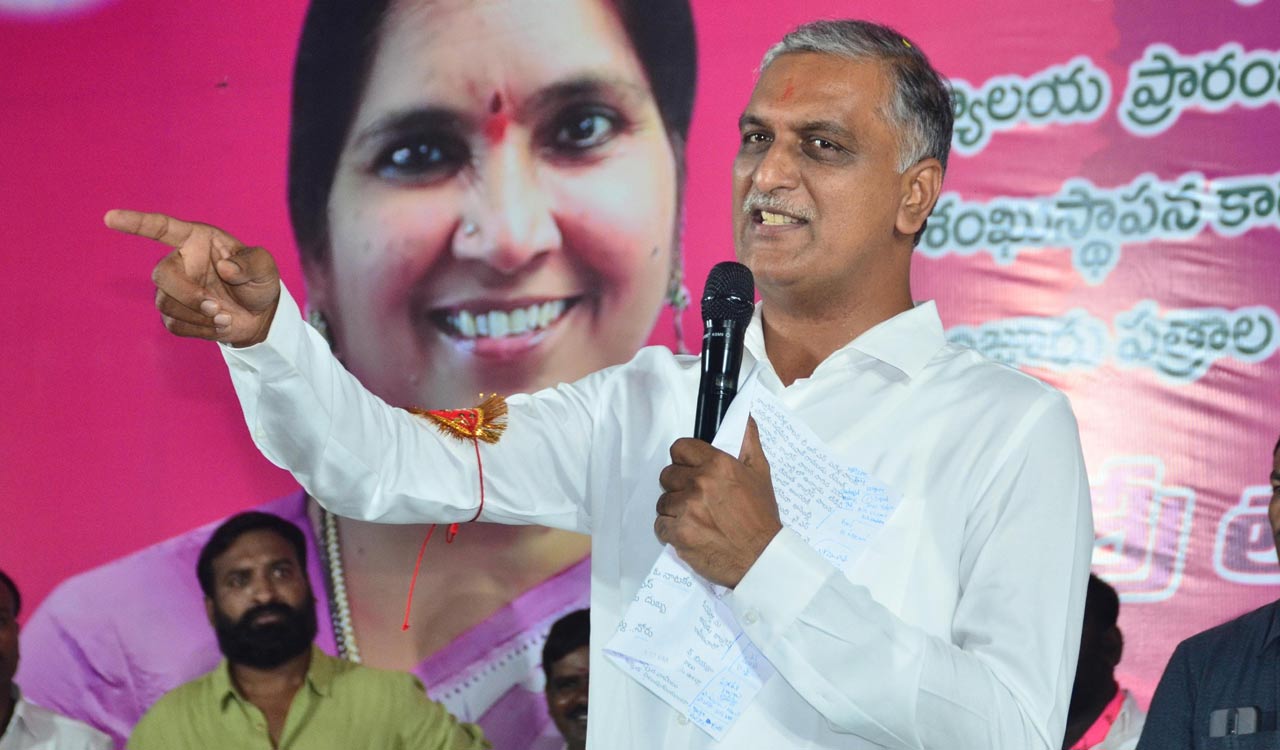 Revanth changes colours like a chameleon, says Harish Rao