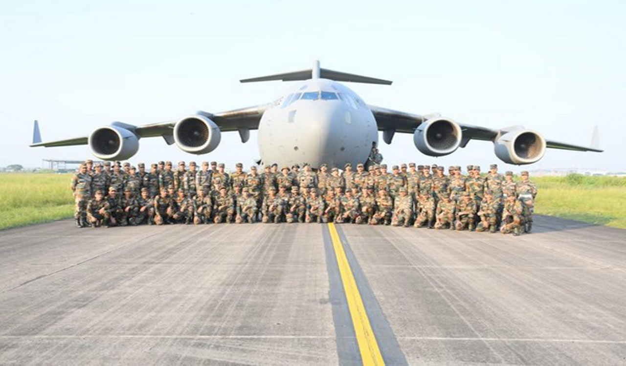 Indian contingent departs for India-Kazakhstan joint military exercise ‘KAZIND-2023’