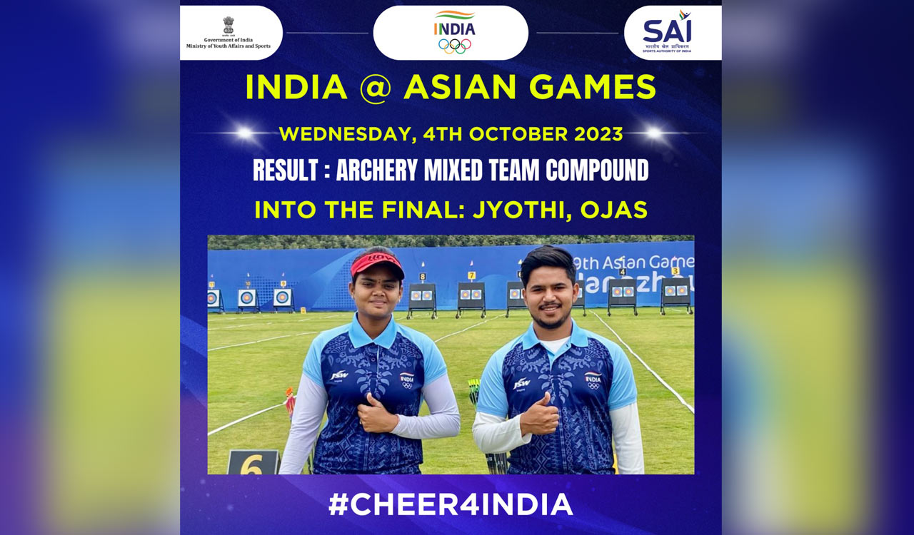 Asian Games: Deotale, Jyothi enter final of compound mixed team event