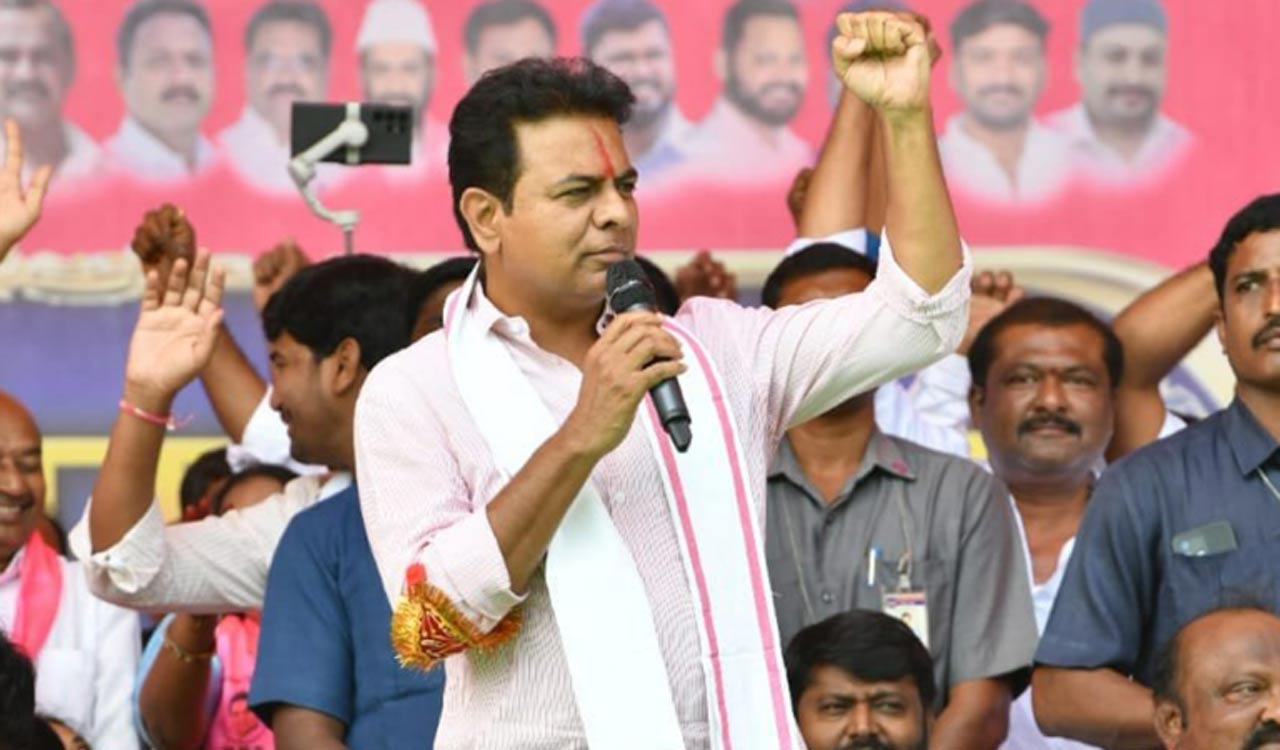 KTR calls for protests against Congress attempt to stop Rythu Bandhu disbursements