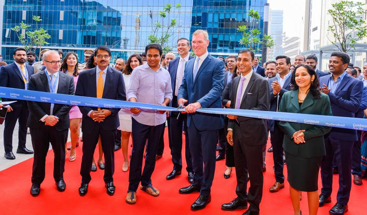 IT Minister KTR inaugurates Goldman Sachs’ new office in Hyderabad