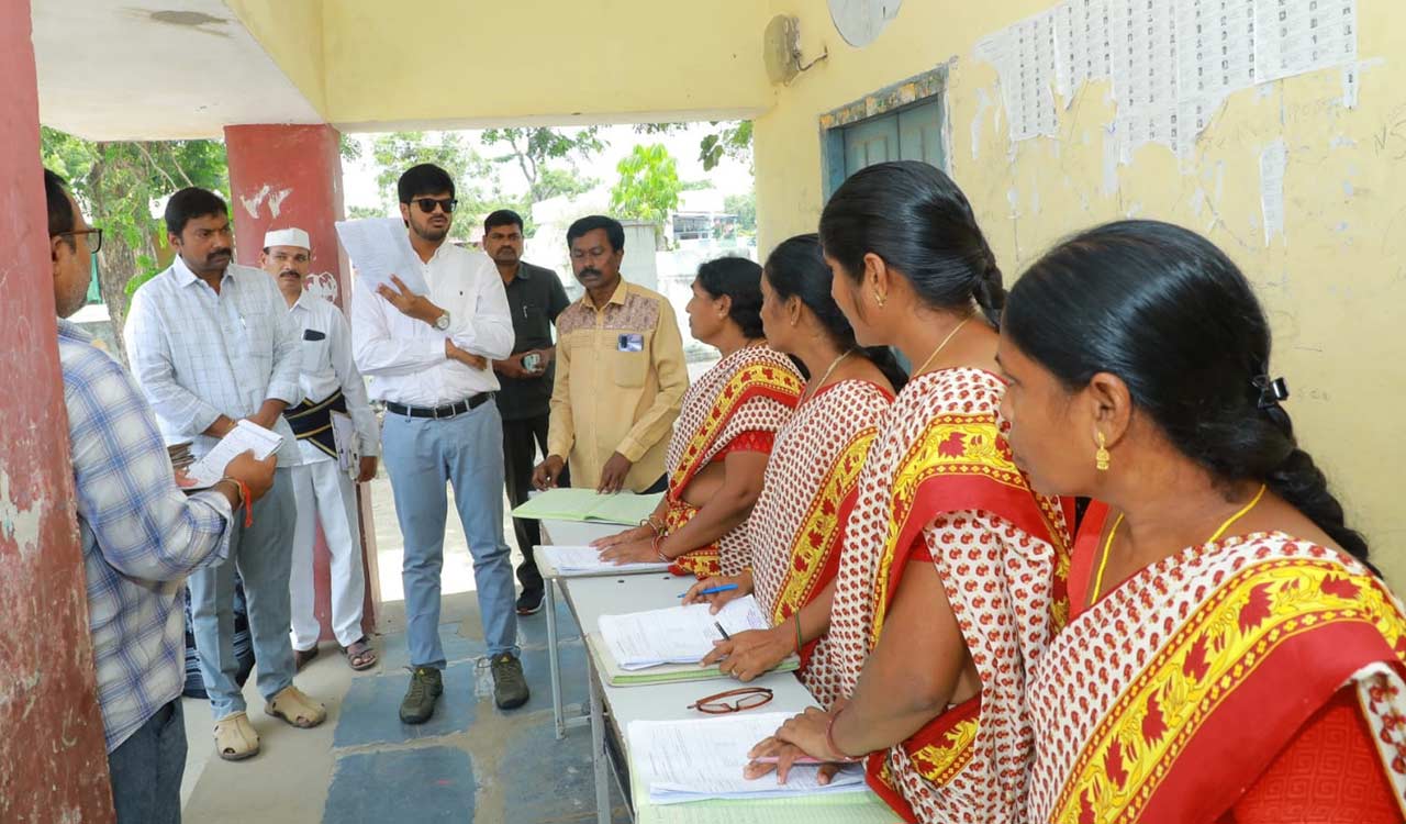 Khammam Collector, CP inspects buildings for EVM strong room and reception centre