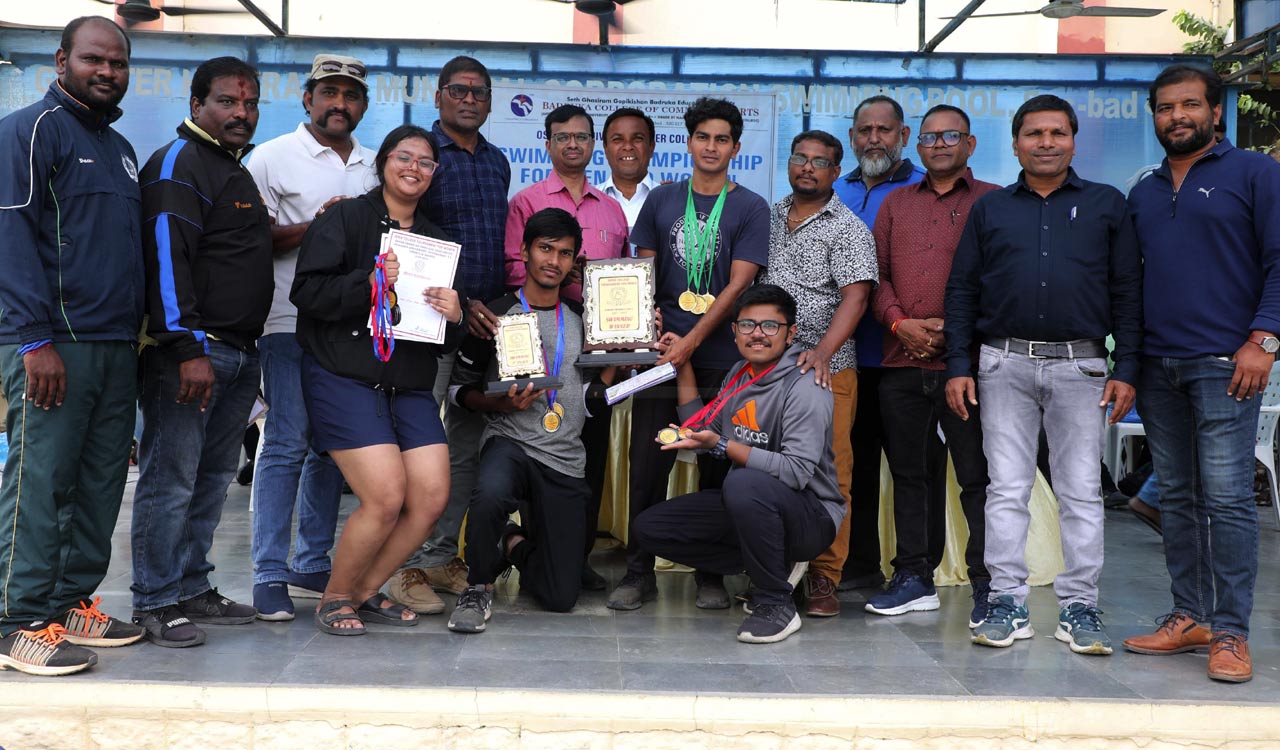 MVSR, Villa Mari emerge overall champions at Inter-College Swimming Championship