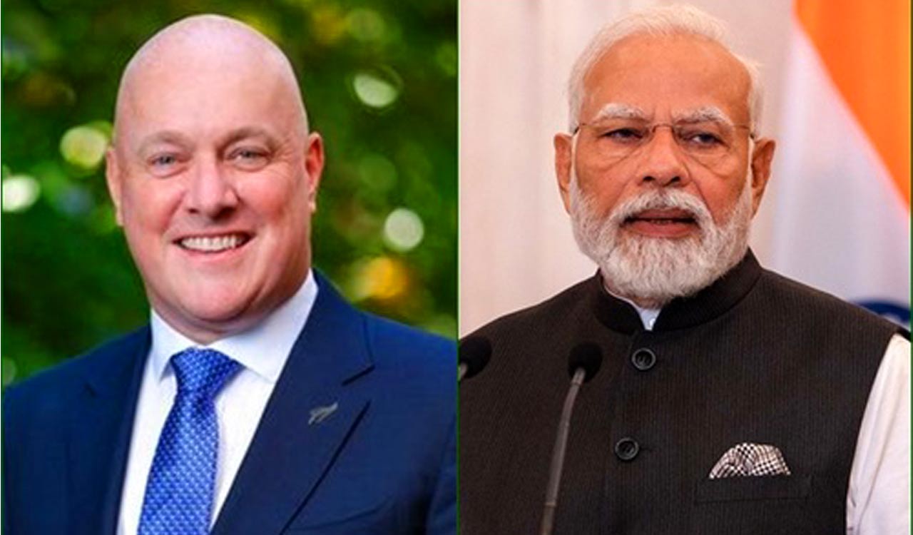 Modi congratulates New Zealand PM-elect Christopher Luxon on vctory