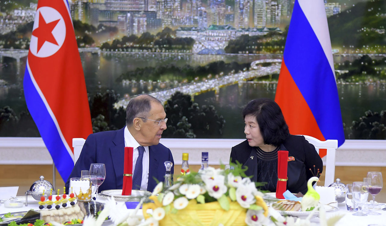 Russian, North Korean foreign ministers meet amid Western suspicions about weapons transfers