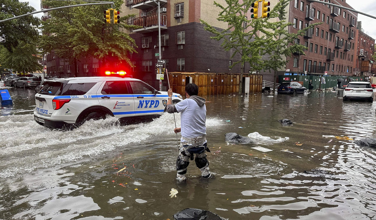 New York begins drying out after being stunned and soaked by record-breaking rainfall