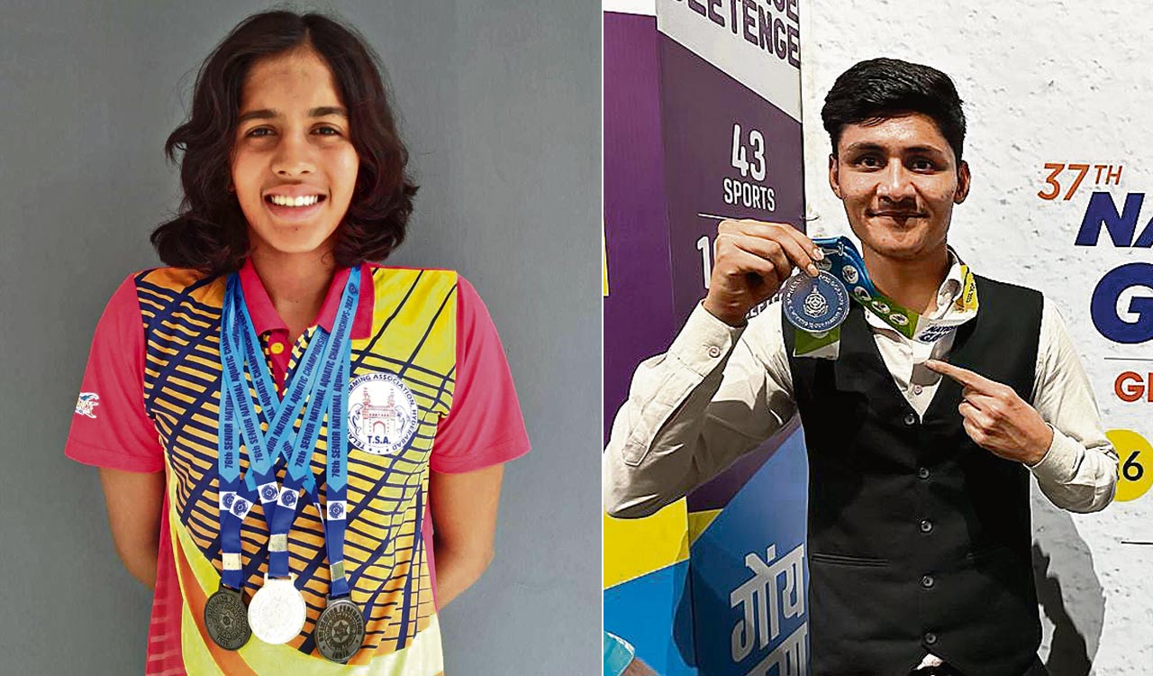 Vritti, Mushtakh clinch silver medals at National Games