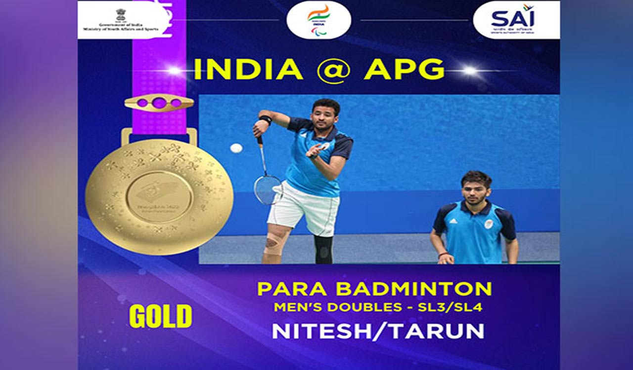 Para Asian Games: Shuttler duo of Nitesh-Tarun claim yet another gold for India