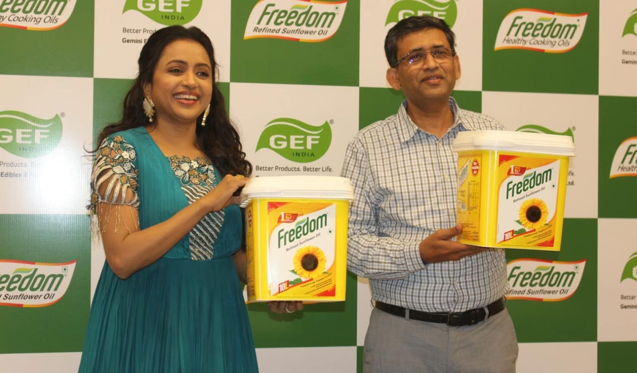 Hyderabad: New reusable 10 litre multi-use jar of Freedom Refined Sunflower Oil launched