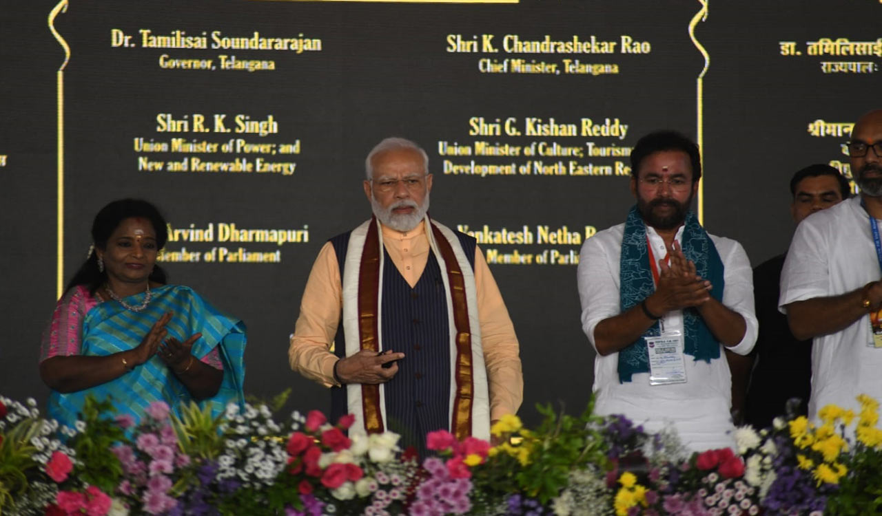 PM Modi dedicates first 800 MW unit of Telangana Super Thermal Power Project to nation