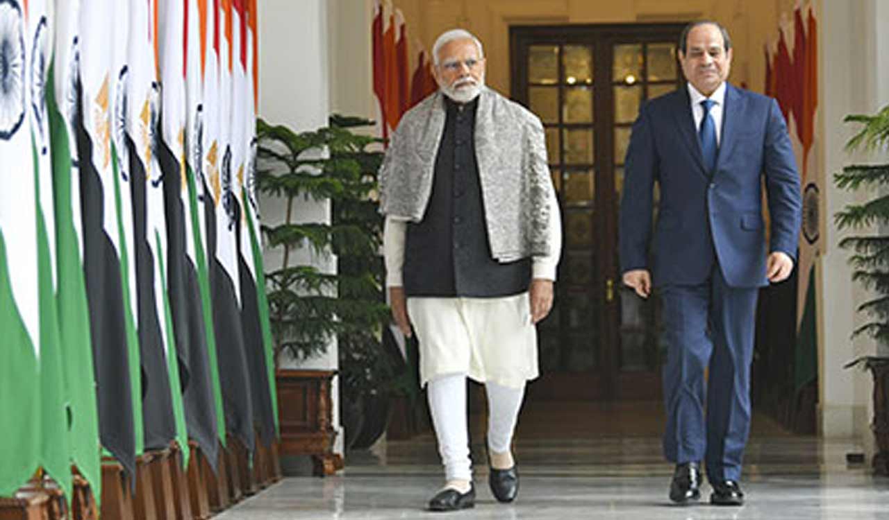 PM Modi discusses terrorism concerns with Egyptian president amid Israel-Hamas conflict