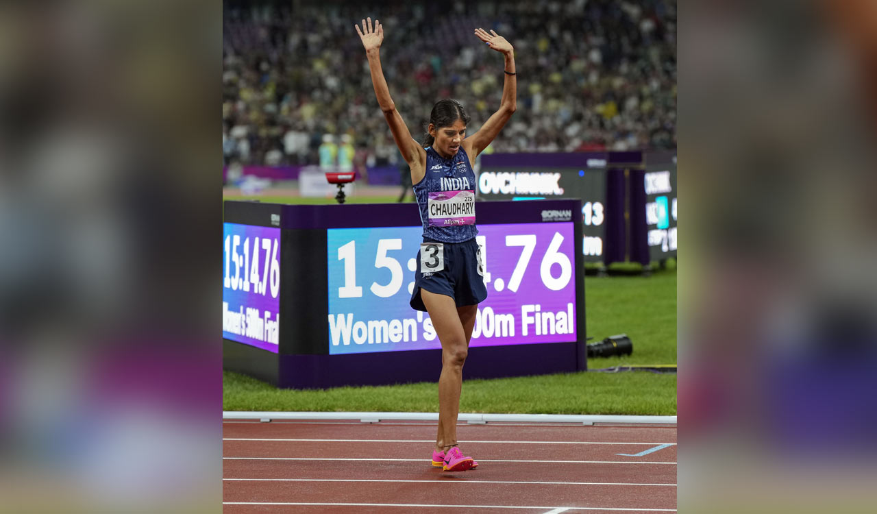 Asian Games: Parul Chaudhary wins historic Gold in 5000m race