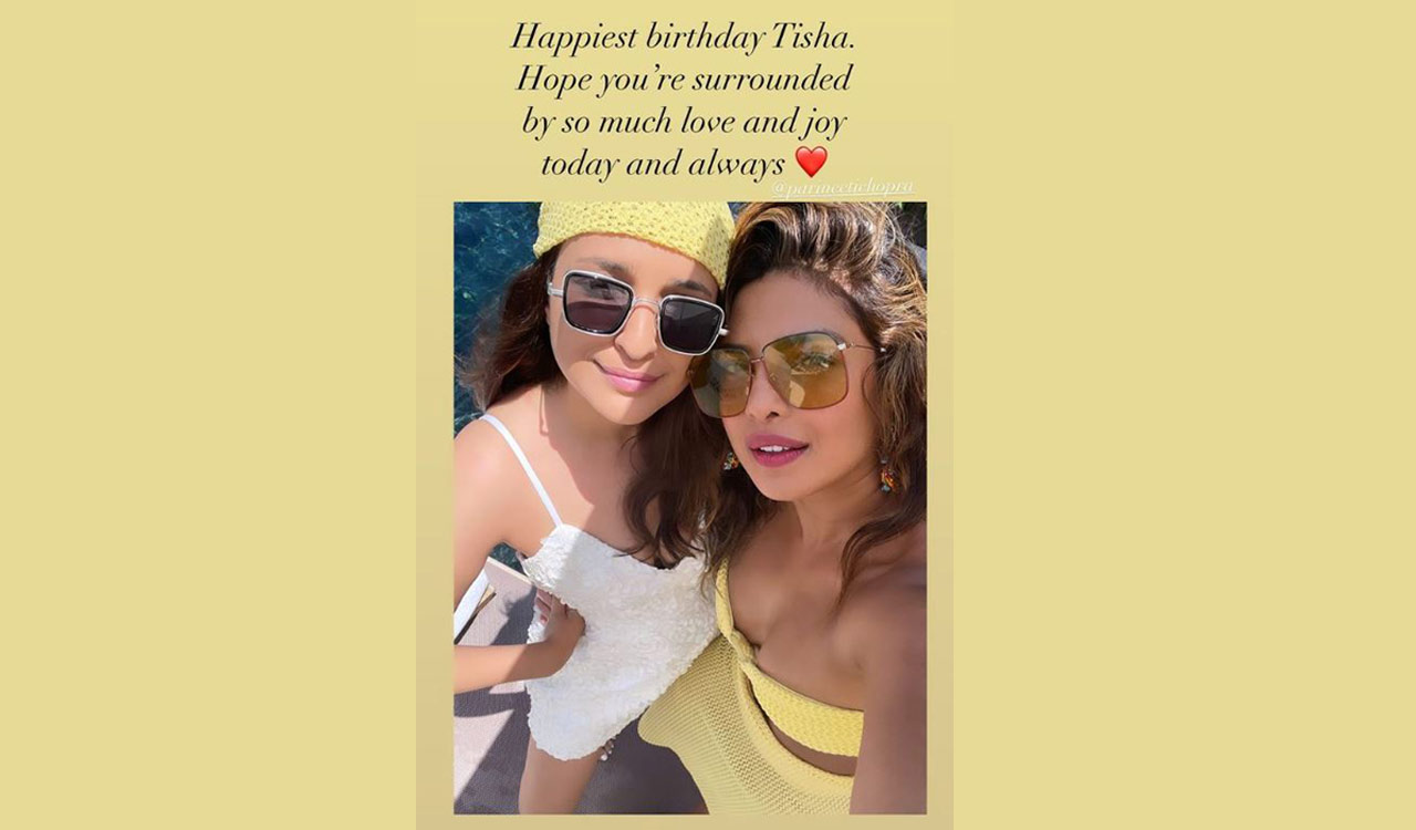 Priyanka Chopra sends birthday wishes to Parineeti with love