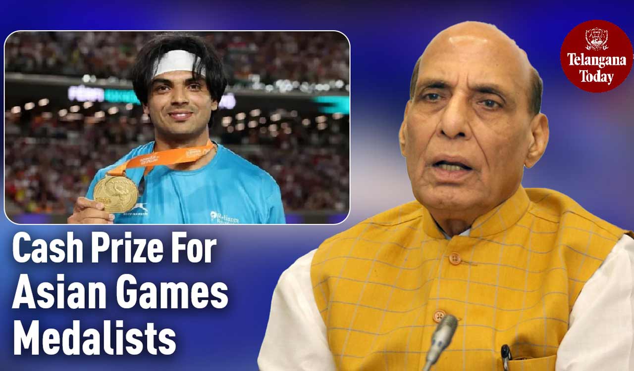 Rajnath Singh Announces Cash Prize For Asian Games Medalists