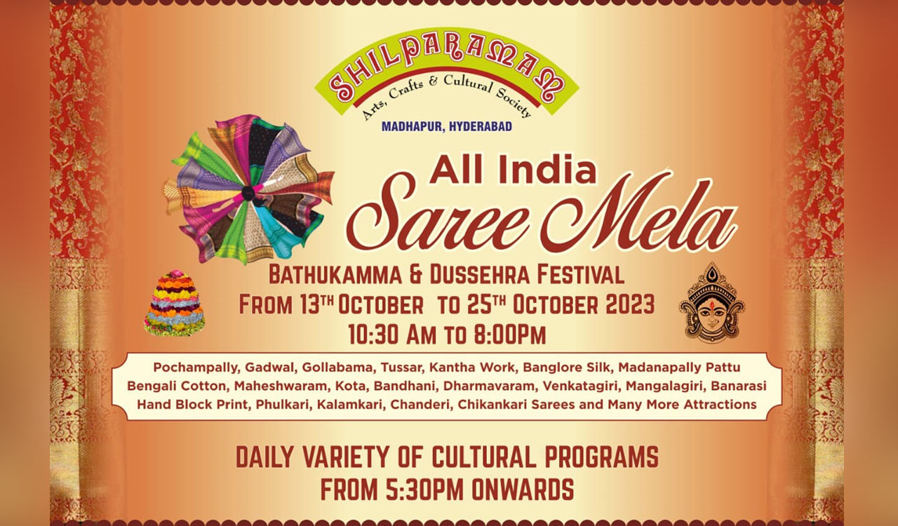 ‘All India Saree Mela’ at Shilparamam from Oct 13-25