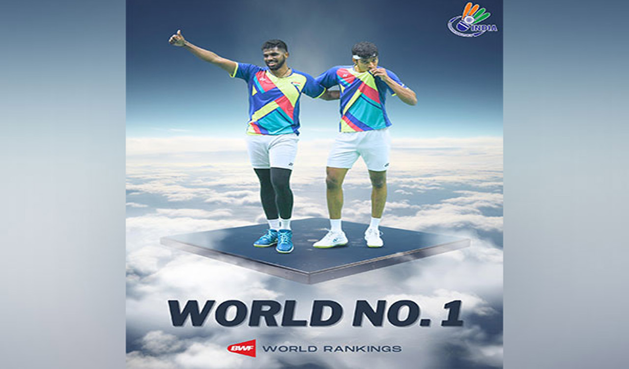 Satwiksairaj-Chirag become first Indian duo to reach number one spot in BWF Rankings