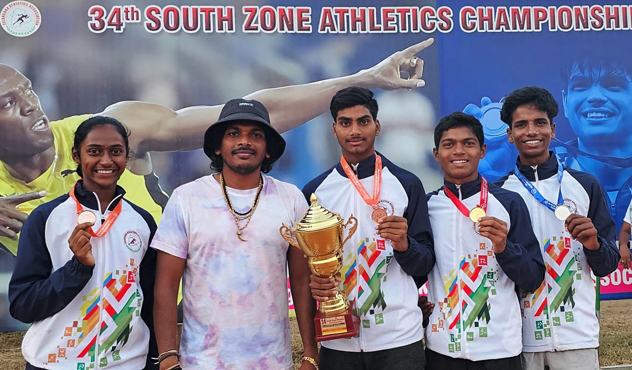 34th South Zone Junior Athletics Championship held in Hanamkonda