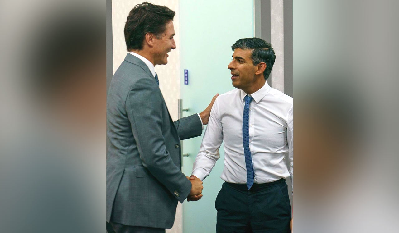 Sunak expresses hope for ‘de-escalation’ in India-Canada tension to Trudeau