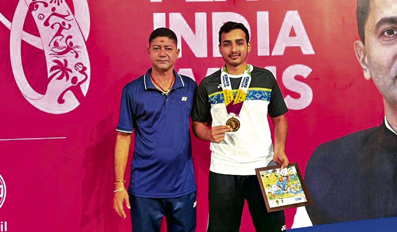 Telangana’s Tarun clinches gold at National Games Badminton Championships