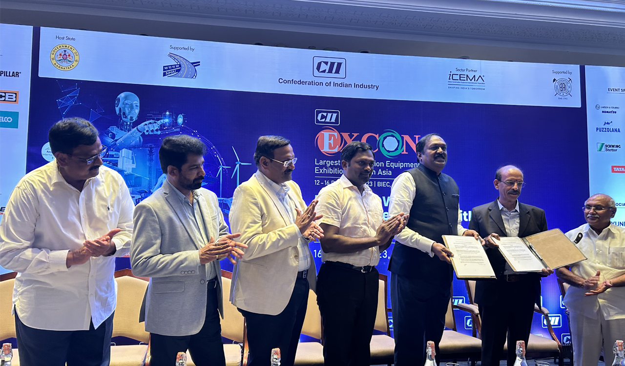 CII hosts roadshow for EXCON 2023 with industry leaders and officials in Hyderabad