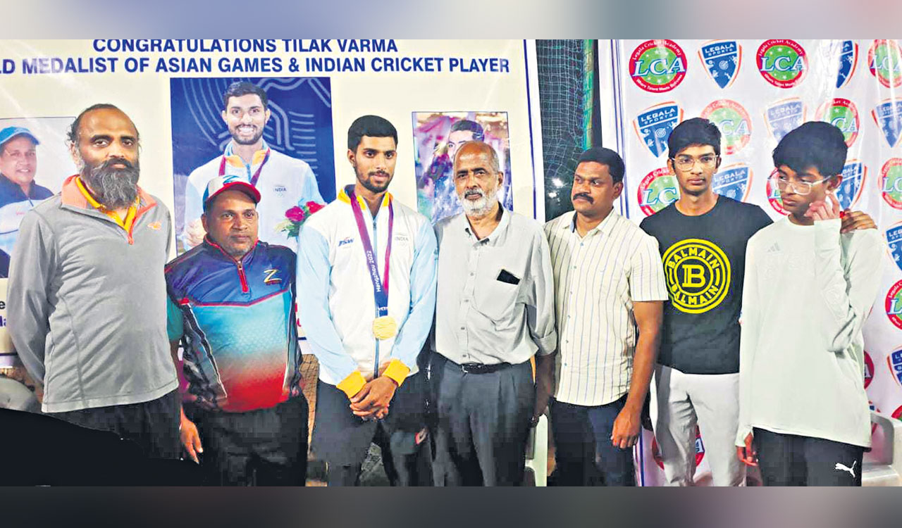 Hyderabad cricketer Tilak Varma returns home to warm welcome