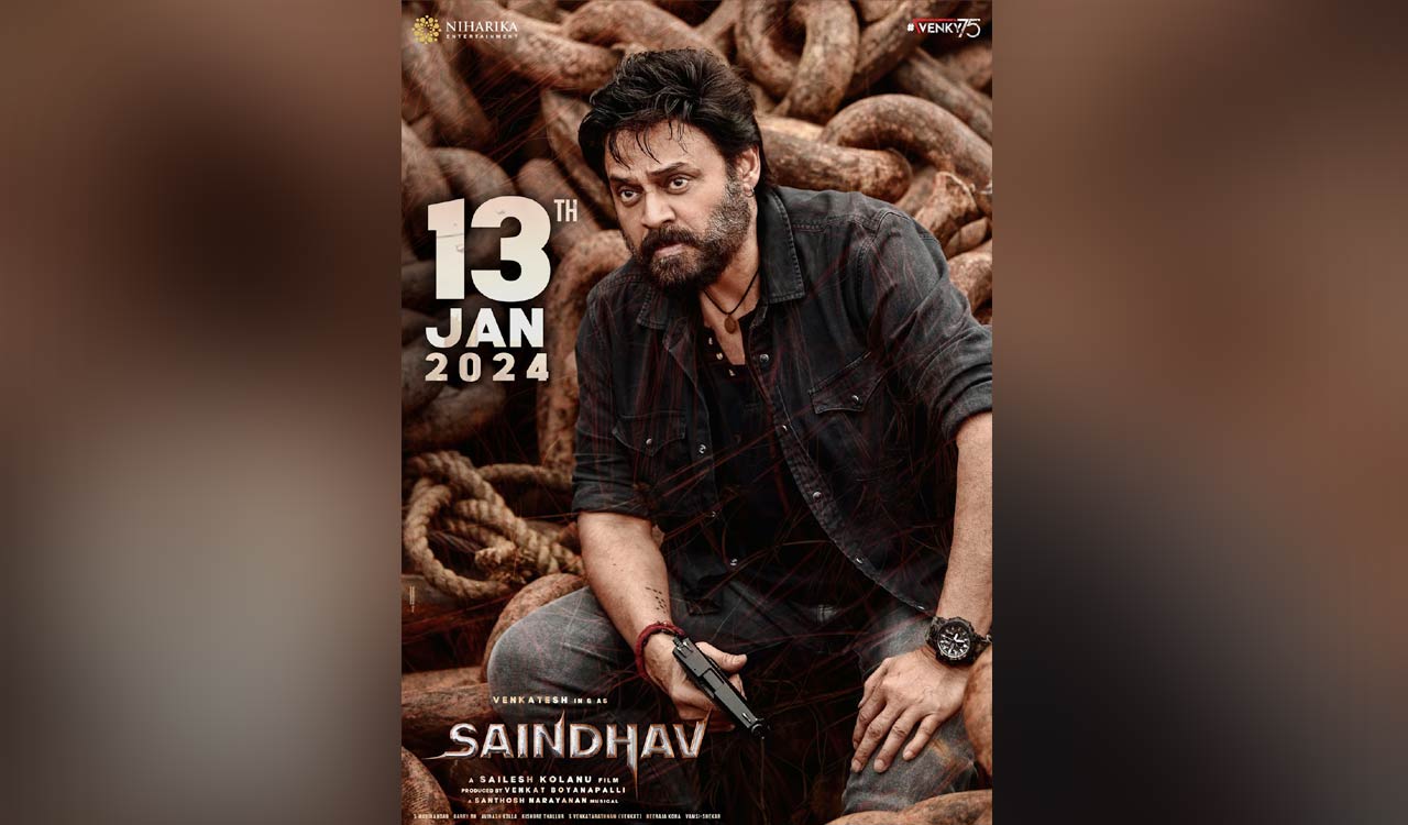 Venkatesh Daggubati unveils intense action look in new ‘Saindhav’ poster