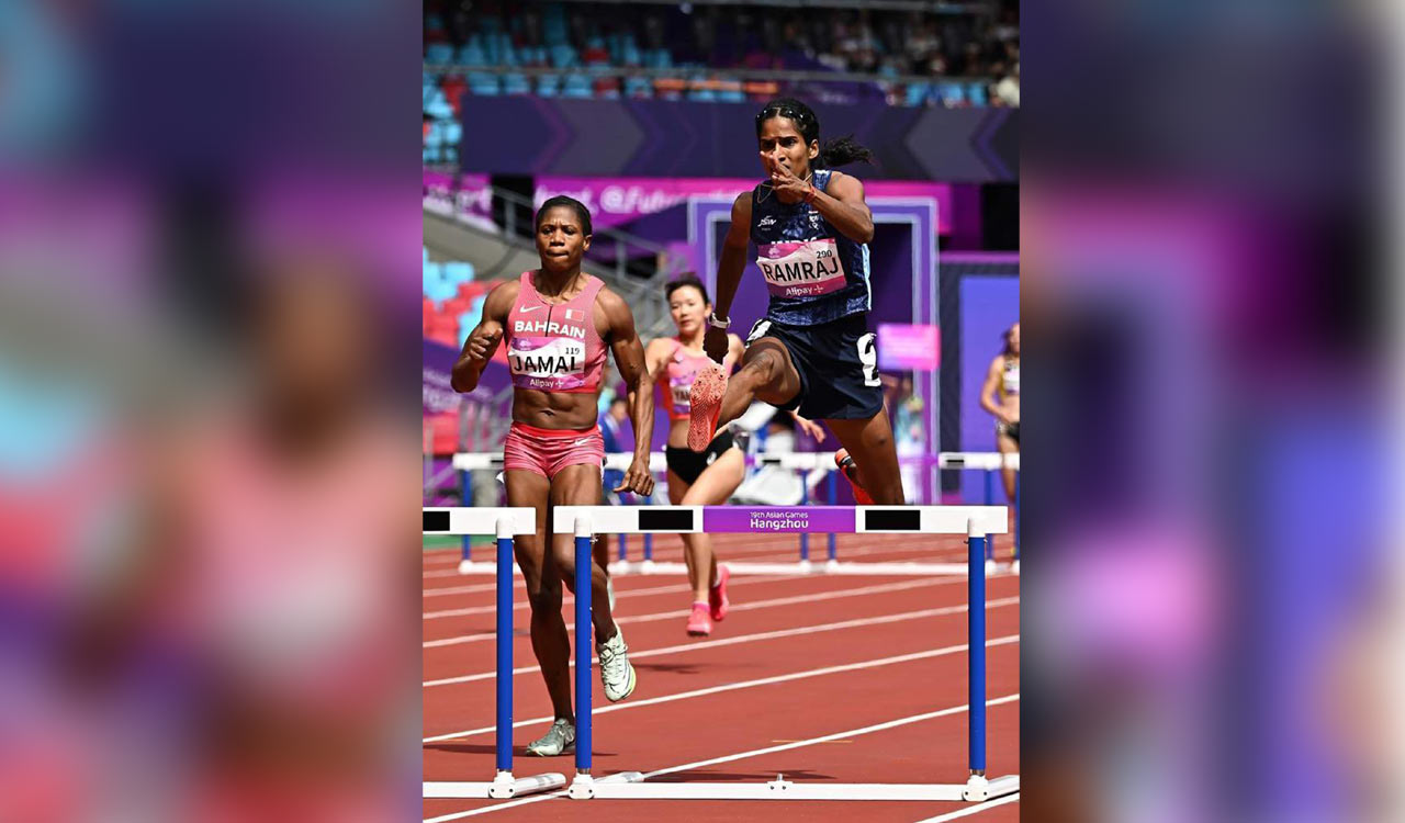 Asian Games: Vithya Ramraj clinches bronze in Women’s 400m Hurdles