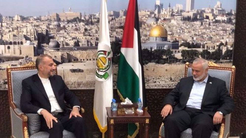 Iran’s FM meets with Hamas leader Haniyeh in Qatar’s Doha