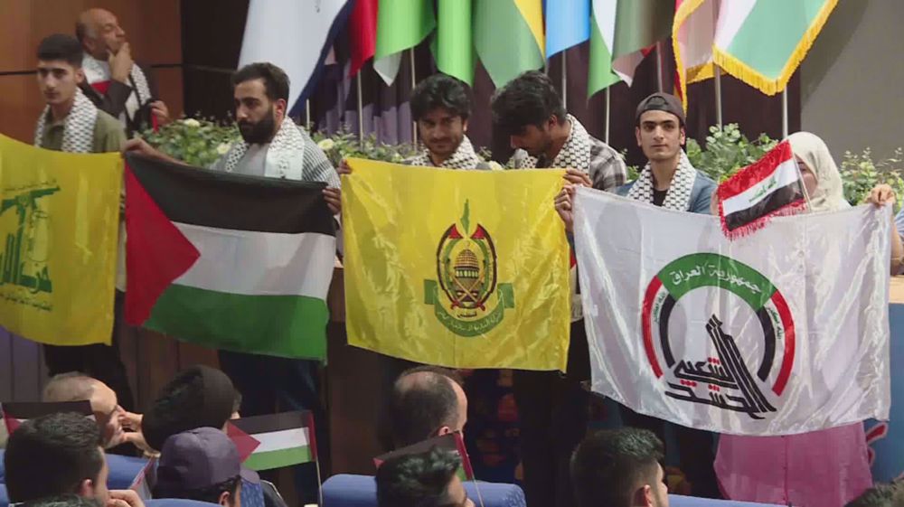 International students in Tehran hold Palestine solidarity gathering