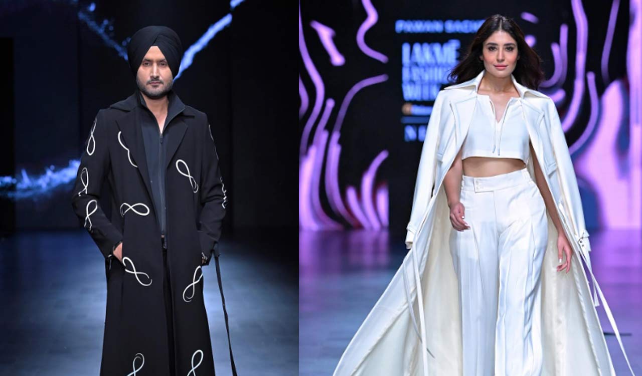 Harbhajan Singh, Kritika Kamra’s stylish look left everyone in awe at Lakme Fashion Week 2023