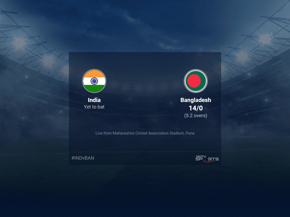 India vs Bangladesh: World Cup 2023 Live Cricket Score, Live Score Of Today's Match on NDTV Sports