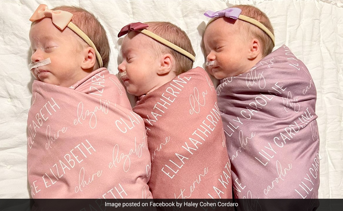 US Couple Welcomes "Spontaneous Triplets" In Rare Occurrence