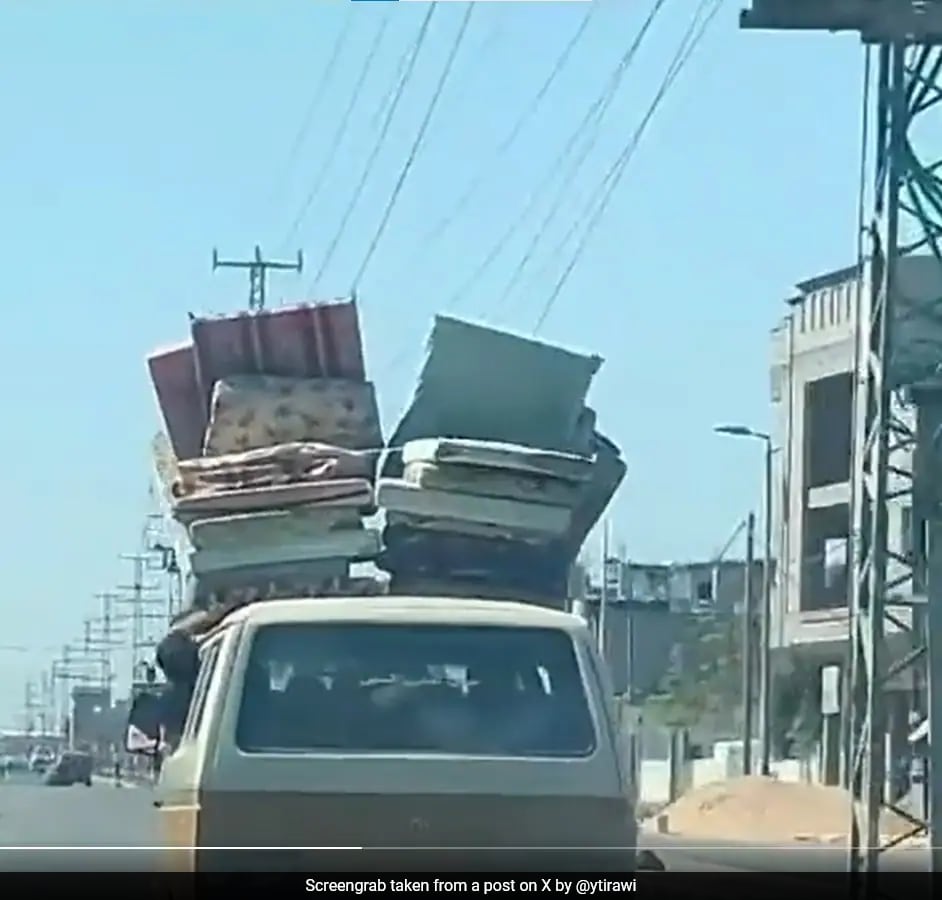 Mattresses Strapped To Cars, Gazans Start Fleeing After Israel Ultimatum